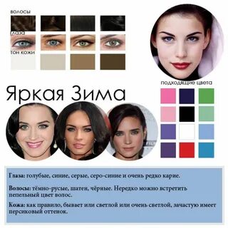 Цвет волос глаз и цвет одежды