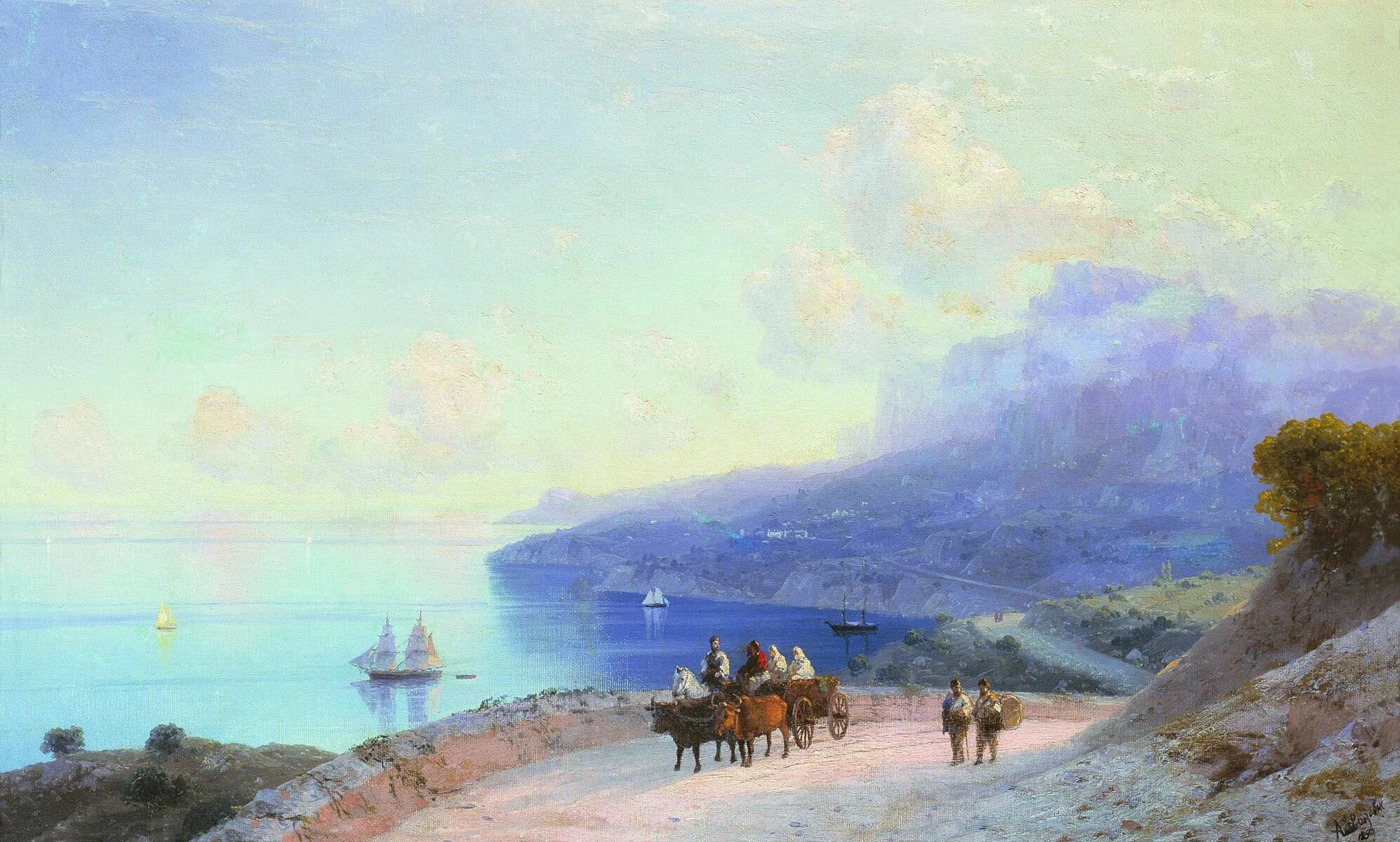 Жизнь и творчество ик айвазовского. Неаполитанский залив Айвазовский 1878.