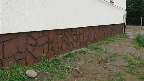 Покраска фундамента дома