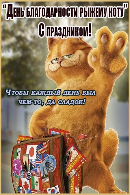 1 сентября день рыжего кота. Рыжий кот благодарит. Открытки с котами. День благодарности рыжему коту картинки с надписями. Открытка "кот".