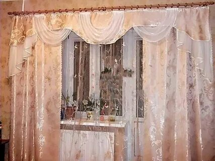 Готовые шторы комплект с тюлью