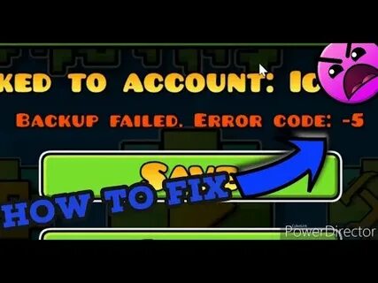 Backup failed please try again geometry dash