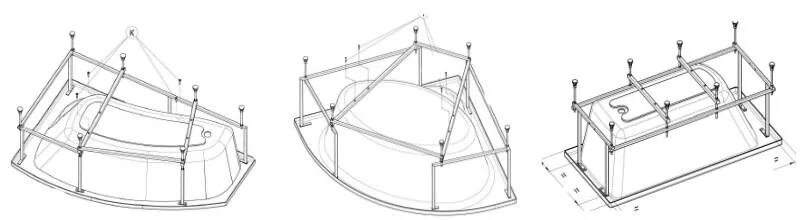 Каркас для акриловой ванны 120х70. Ванна акриловая Mirsant угловая сборка. Каркас для акриловой ванны 150х70 сборка. Каркас под акриловую ванну 170х70. Сборка углового ванной