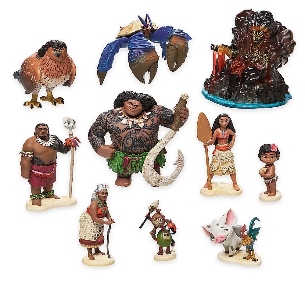 Toys фигурки. Моана и Мауи игрушки. Набор Моана Дисней. Disney Моана фигурка. Набор героев Моана.