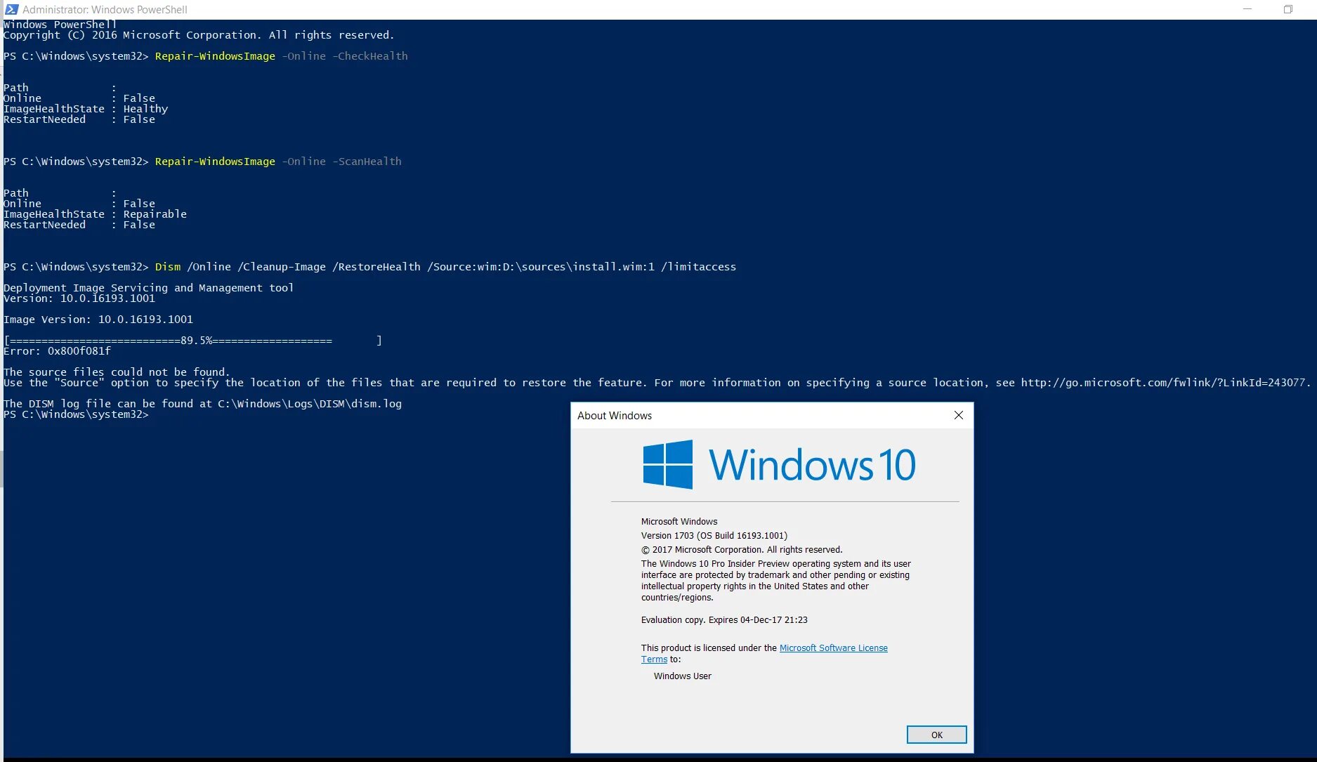 Dism windows 10