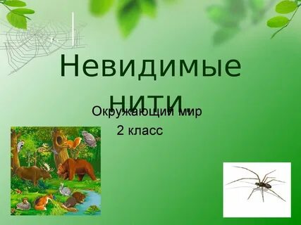 Приведи пример невидимых нитей в осеннем лесу