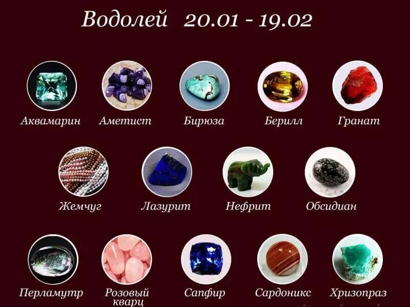 Значение цветов камней