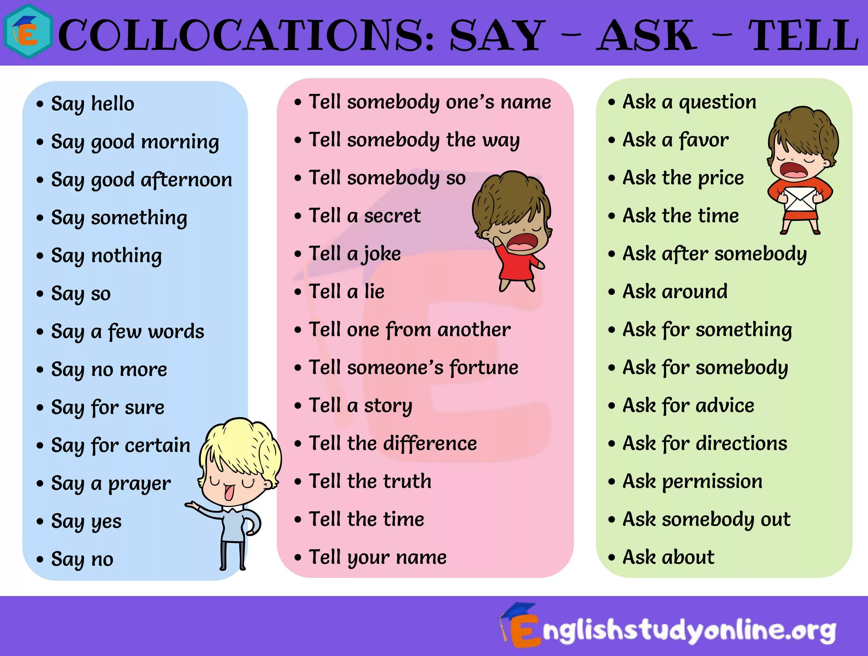 Do make упражнения. Фразы с глаголом make. Collocations в английском языке. Say tell collocations. Устойчивые выражения в английском.