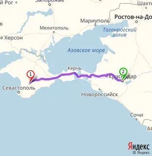 Керчь новороссийск расстояние