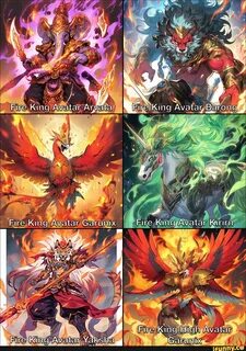4 Fire King Avatar Arata AFire King Avatar Barongty Fire King, king...