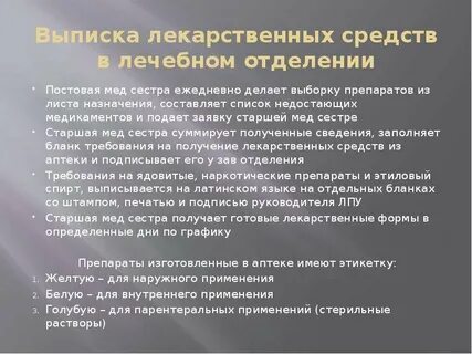 Выписать лекарственный