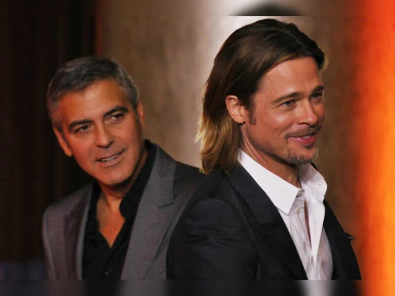 Клуни питт. Pitt Clooney. Brad Pitt Clooney 2001 can. Питт Клуни волки. George Clooney and Brad Pitt actors USA.