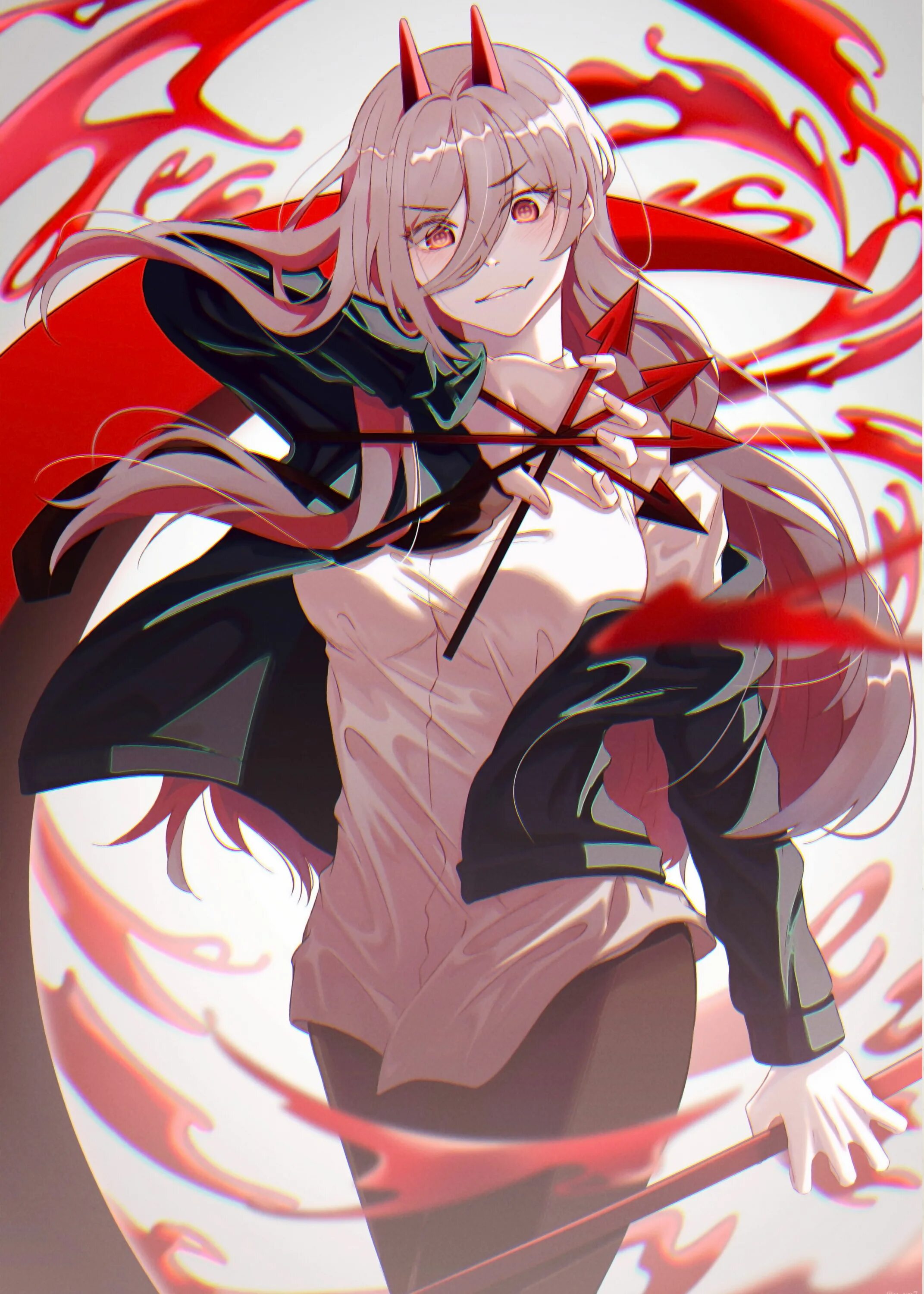 Blood powers. Blood powers. Пауэр аниме. Blood powers. Power человек-бензопила r34.