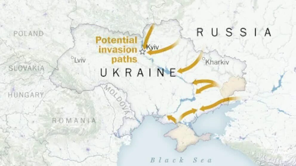 Договор между украиной и россией 2022. Карта Украины нападения России на Украину 2022. Карта вторжения на Украину 2022. Вторжение России в Украину карта. Границы России и Украины на карте 2022.