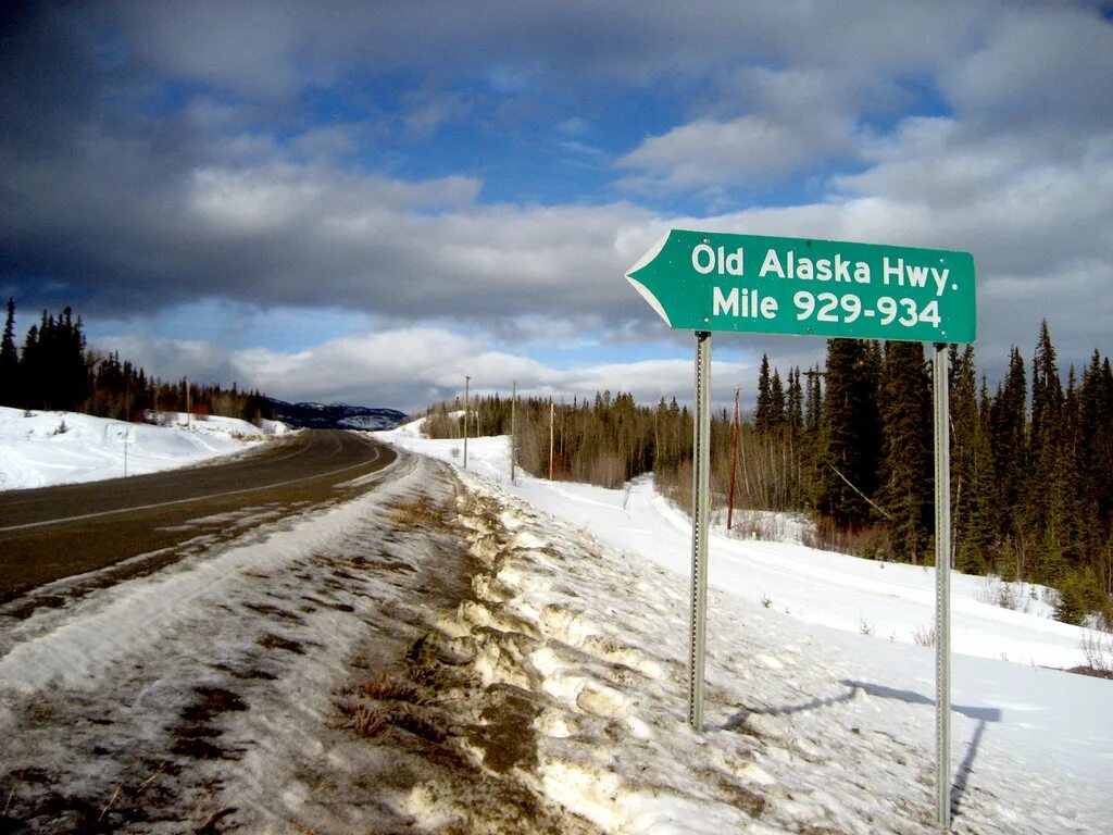 Шоссе Канада-Аляска. Аляскинская трасса. Дорога Аляска Канада.