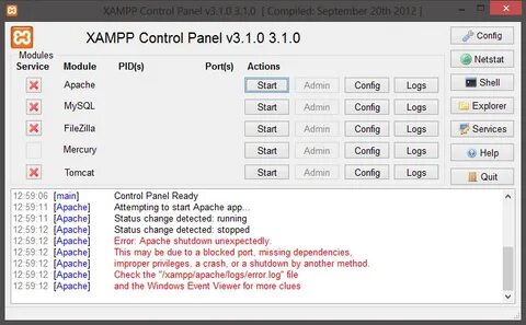 Apache error