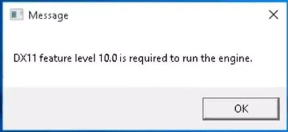 Dx11 feature level. Ошибка dx11 feature Level 10.0 is required to Run the engine. Ошибка dx11 feature Level 10.0 is required to Run the engine как исправить. Dx11 ошибка. Ошибка dx11 feature Level 10.0 is required to Run the.