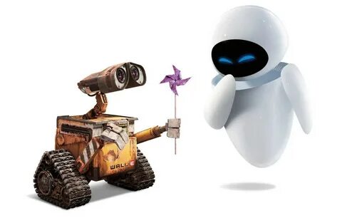 Фото обои любовь, фантастика, мультфильм, робот, ева, валли, WALL-E. 