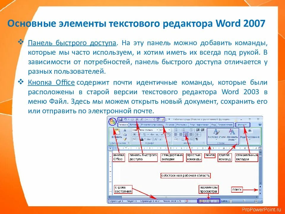 К текстовому процессору относится ms word. Каково назначение текстового процессора ms word-2007. элементы интерфейса текстового редактора microsoft word 2010. перечислите основные элементы microsoft word 2007. основные элементы текстового процессора word.