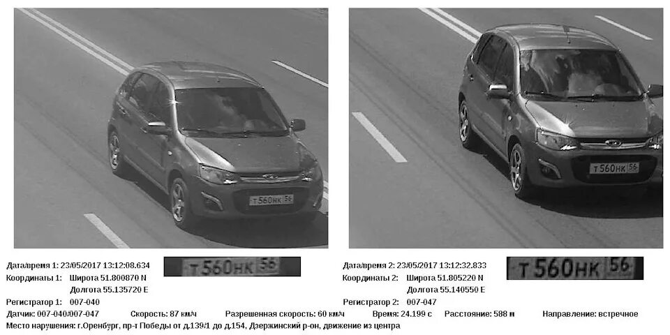 Превышение скорости тс от 20 до 40