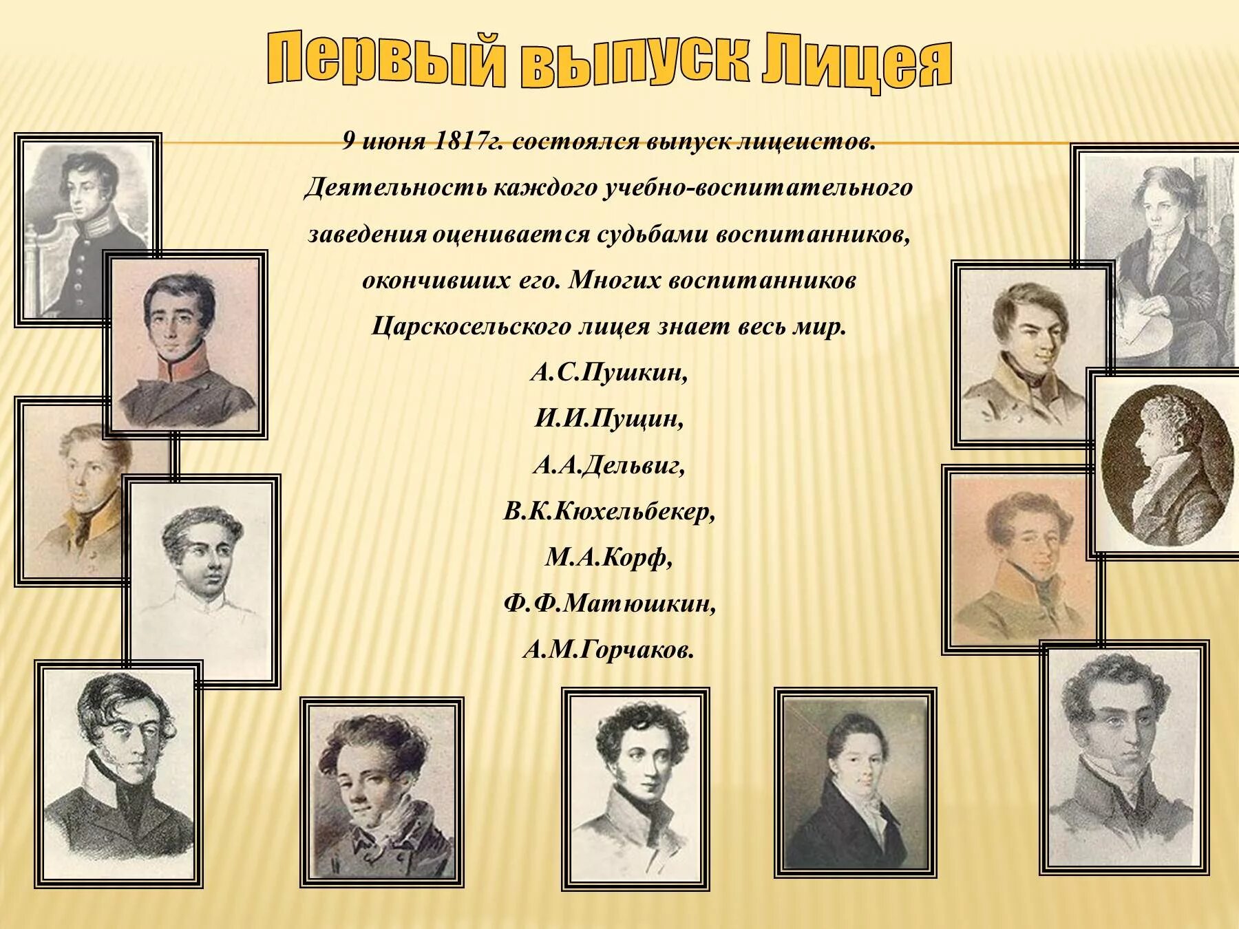Учащаяся лицея. Первый выпуск Царскосельского лицея. Первый выпуск лицея в Царском селе. Лицеисты Царскосельского лицея выпуск Пушкина. Выпускники знаменитые 1 выпуск Царскосельского лицея