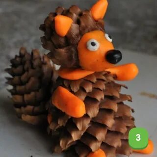 Поделки из шишек 1 класс