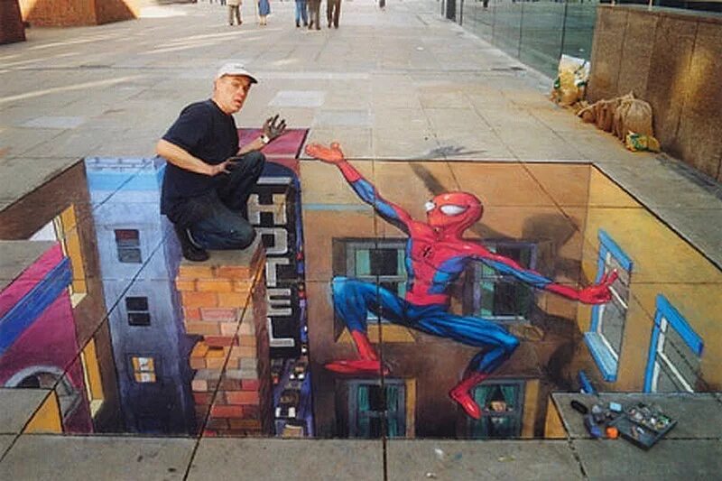 3 д негры. Джулиан Бивер. Джулиан Бивер картины. Julian Beever картины. Pavement Picasso.