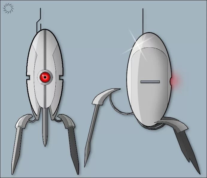 Как включить турель. Турель портал 2. portal 2 turret чертежи. турель из портал 1. чертежи турэлей из портол2.