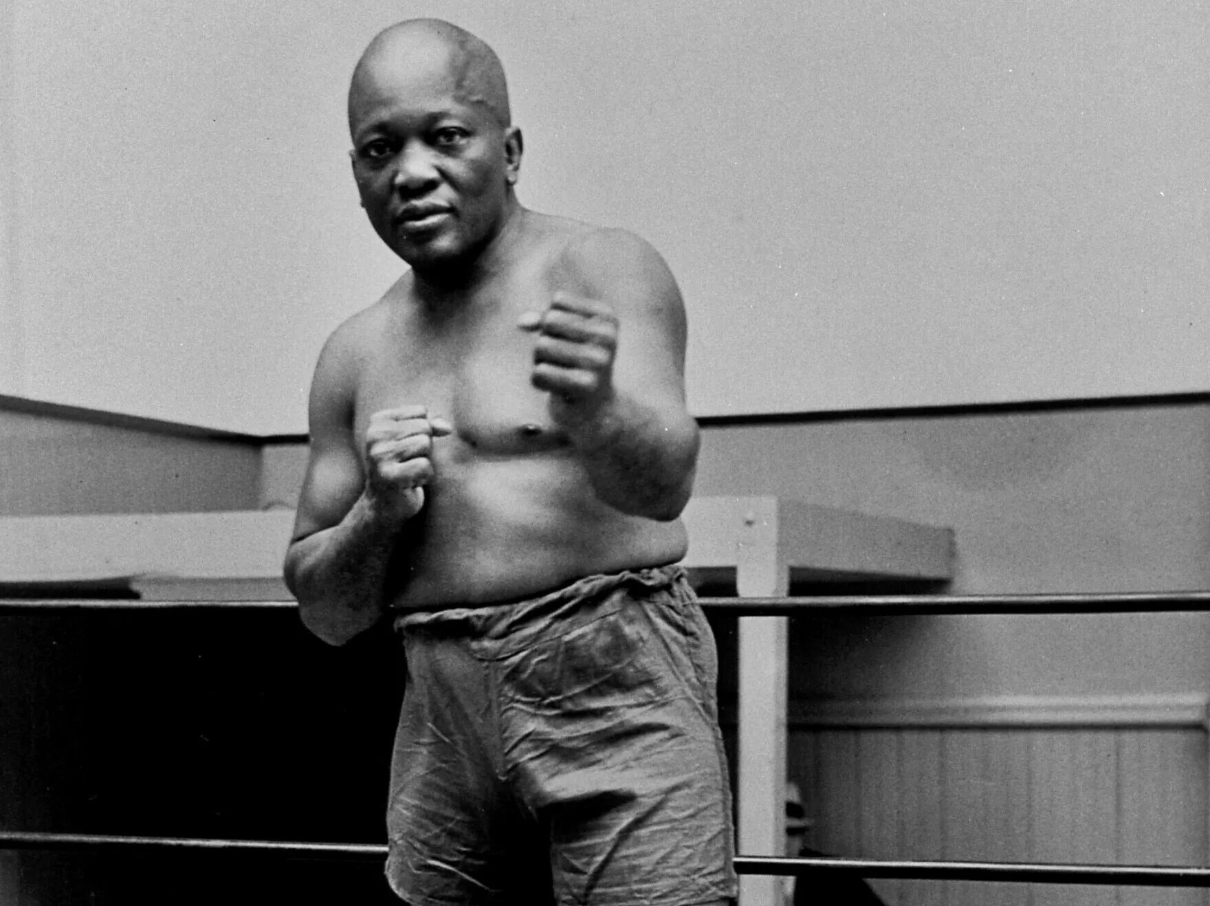 Чернокожий боксер. Джек Джонсон. Jack Johnson Boxing.