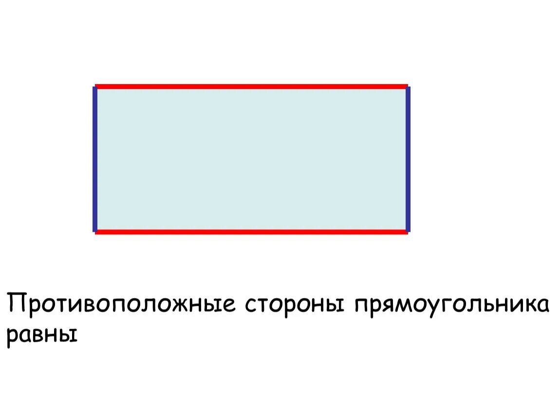 Противоположные стороны прямоугольника параллельны. Прямоугольник. В прямоугольнике противоположные стороны равны. Стороны прямоугольника. Свойство противоположных сторон прямоугольника.