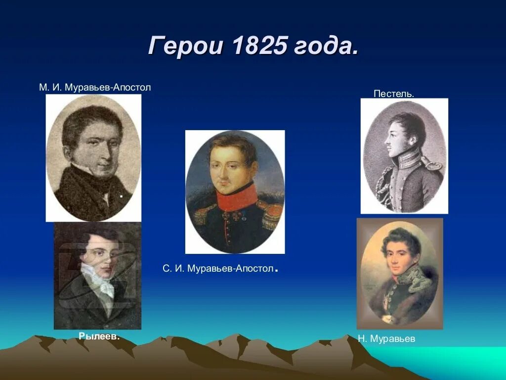 Сообщение о декабристах
