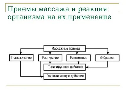 Физиологические основы массажа