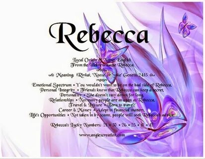 Rebecca name