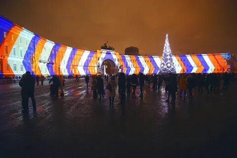 Новогоднее световое шоу