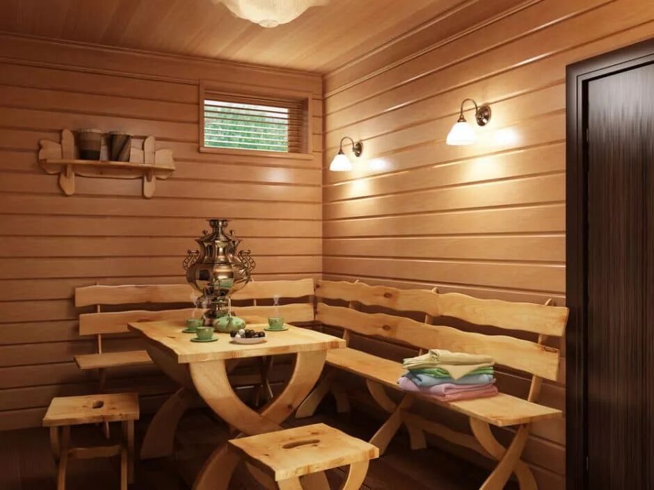 Стоит в предбаннике
