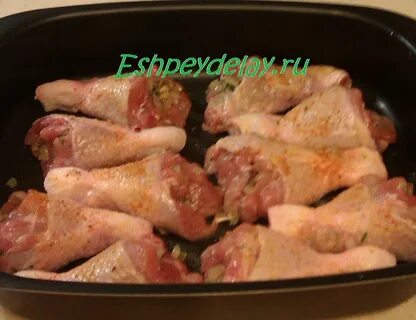 Голени фаршированные грибами в духовке
