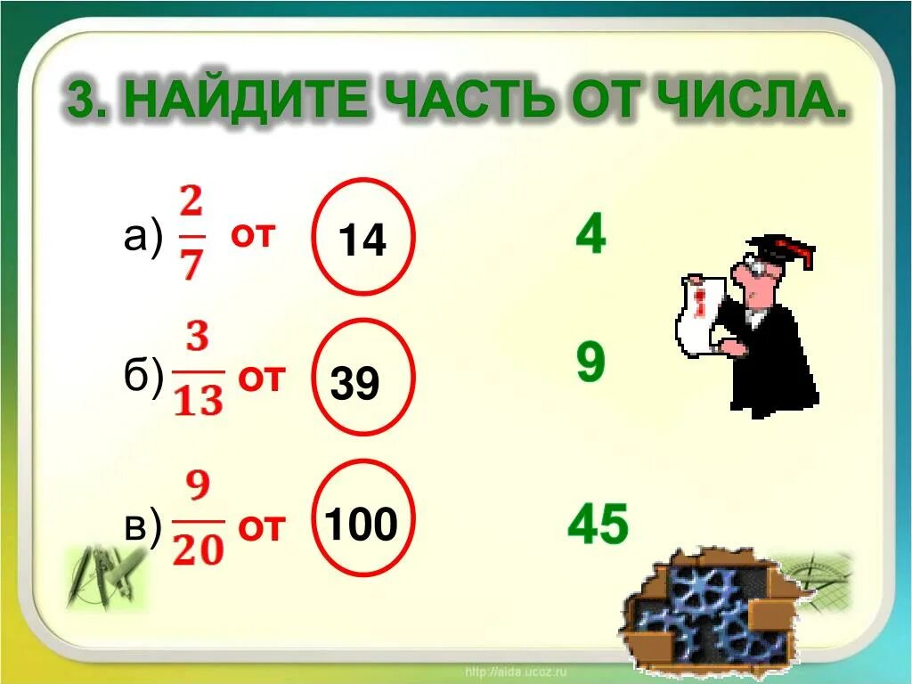 Найди десятую часть чисел. Найди часть от числа. Нахождение части от числа. Часть от числа. Как найти часть от числа.