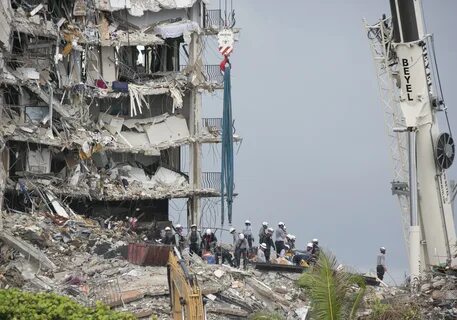 Collapsed building