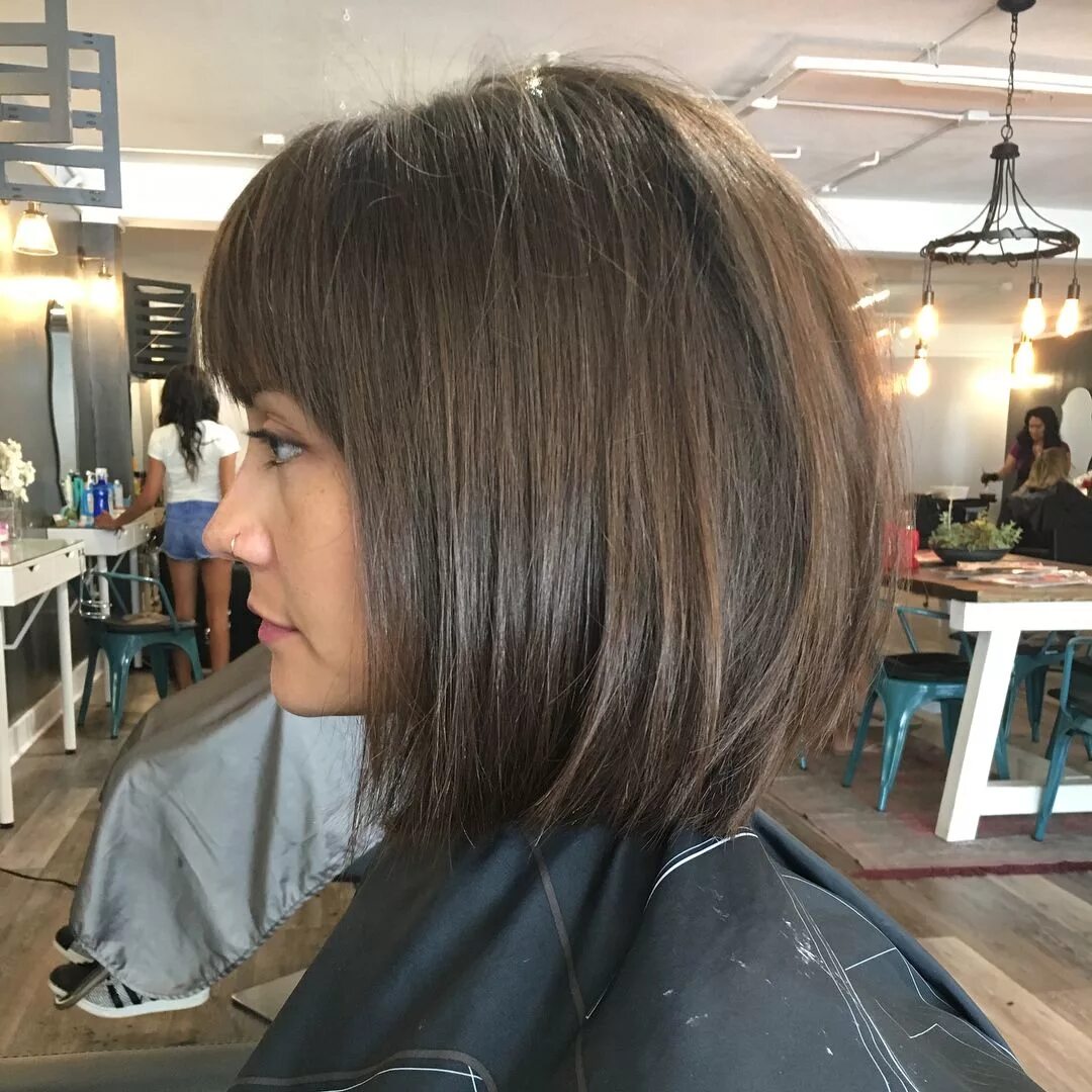 Каре темно русые волосы фото Pin on Hair