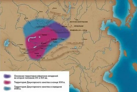 Джунгария на карте
