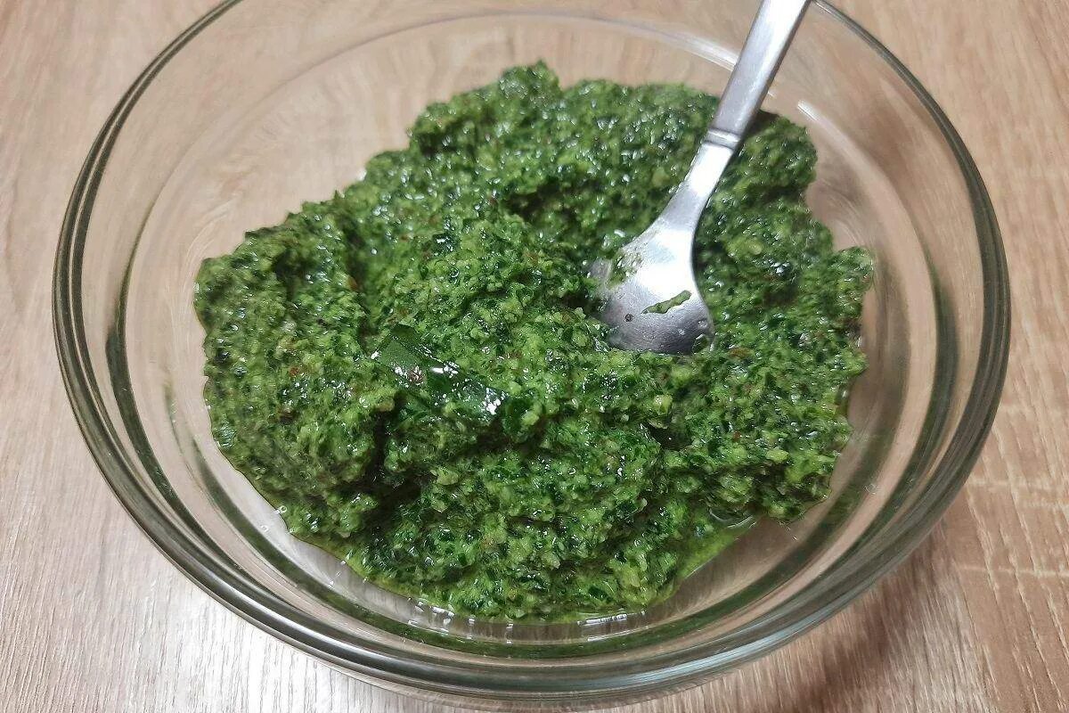 Черемша через мясорубку