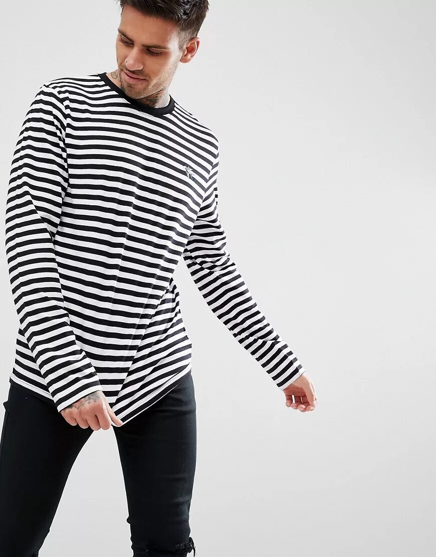 лонгслив в черную полоску. Lacoste longsliv мужская полосатая. черный лонгслив оверсайз асос. кофта в полоску мужская. Comme des garcons play лонгслив белый.