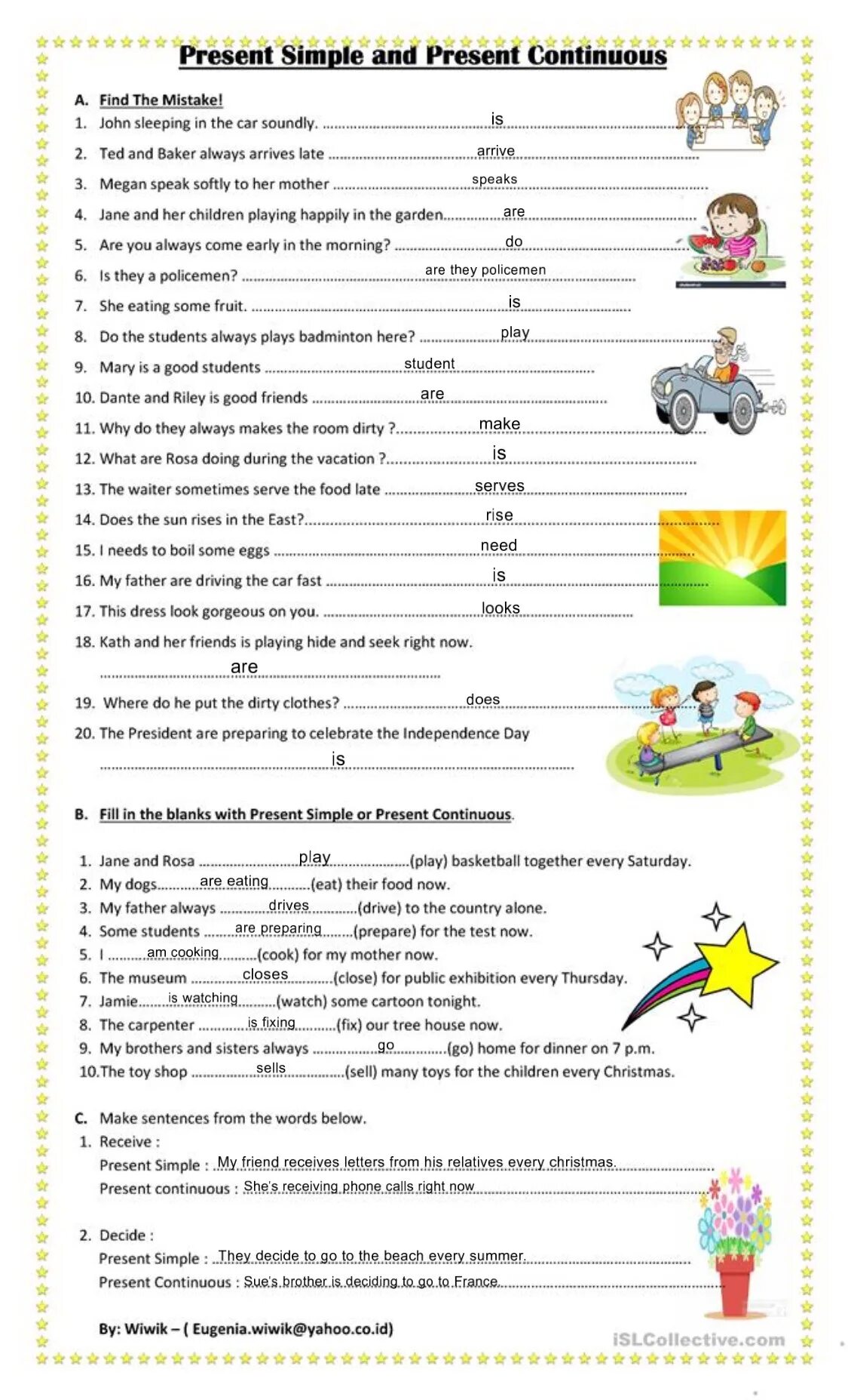 Past simple past continuous exercise pdf. Present simple present Continuous упражнения Worksheets. Present Continuous упражнения для детей. Present simple present Continuous Worksheets 6 класс. Present simple present Continuous Worksheets.