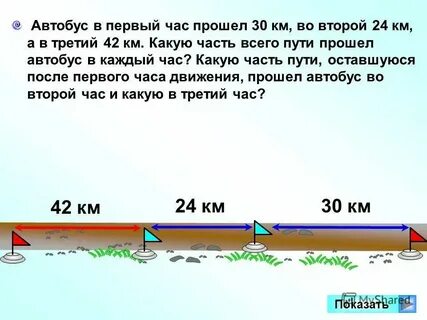 Автобус проходит от города до села