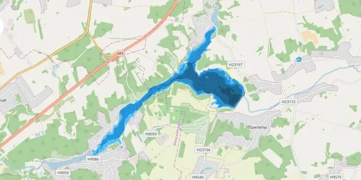Вяча водохранилище Map, World map, Map screenshot