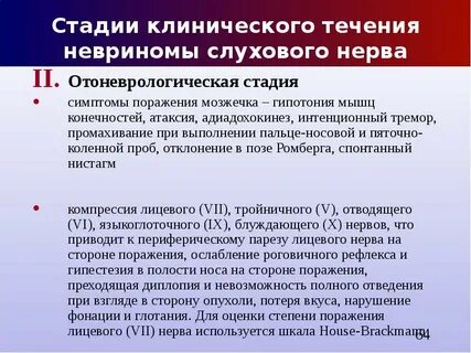 Слуховой нерв симптомы