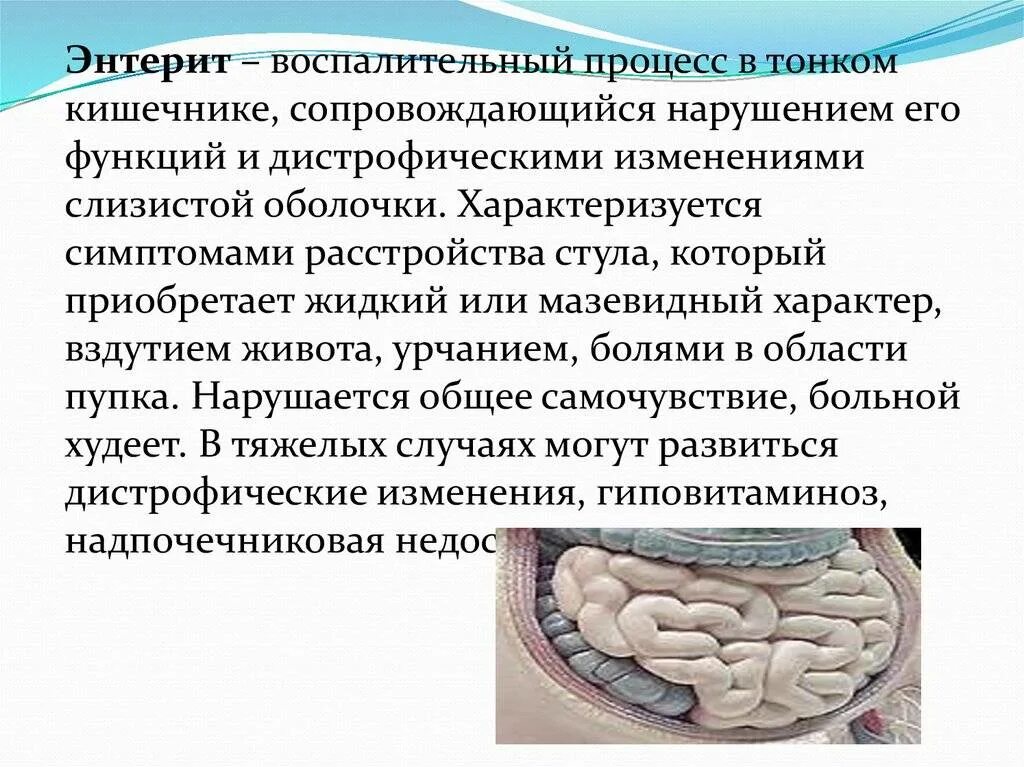 Кишечник лечение нарушение. Воспаление кишечника энтерит. Энтерит тонкого кишечника. Энтерит кишечника симптомы.