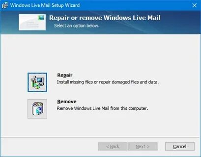 Fail setup wizard