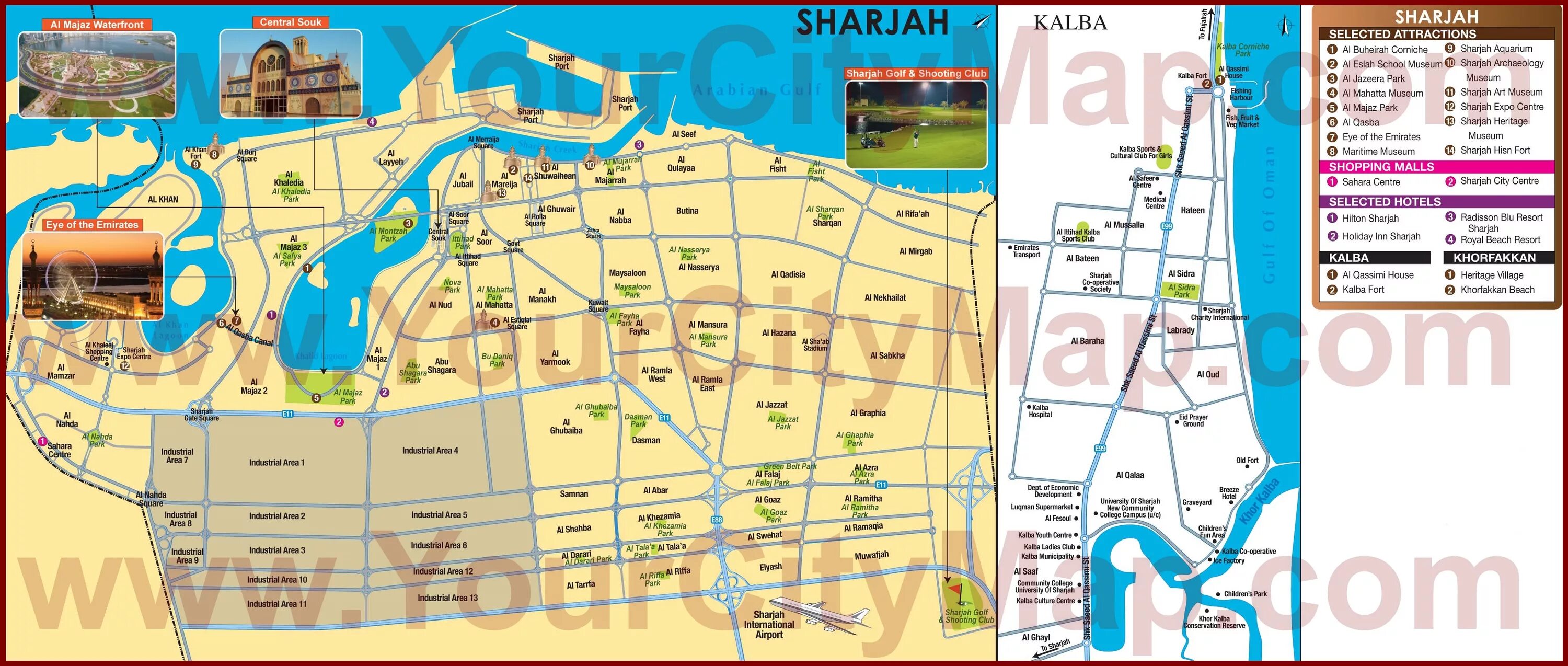 Карта шарджи