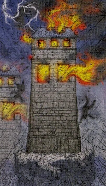 Луна башня таро. Фатум таро башня. башня ирл таро. таро башня мультяшная. таро башня концепт арт.